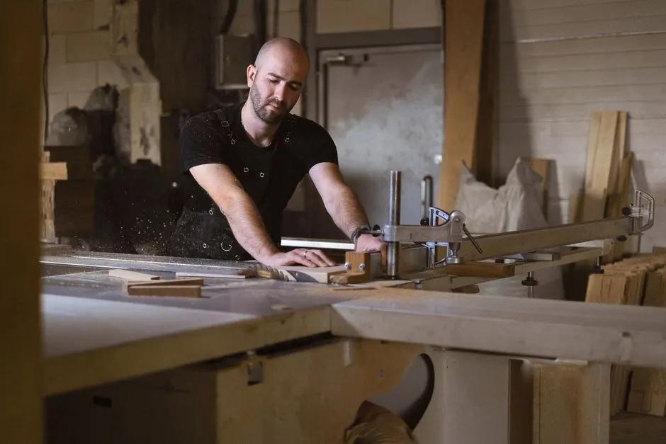 Artisan au travail dans son atelier (image provisoire)